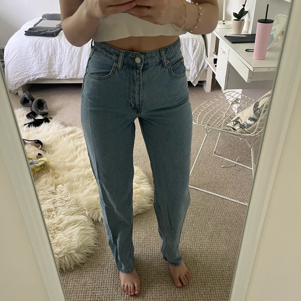 H&M high waist straight jeans